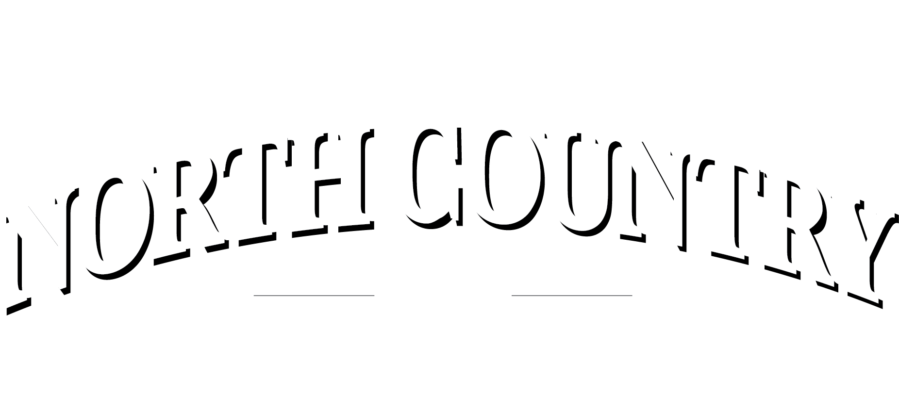 North Country Logo in White