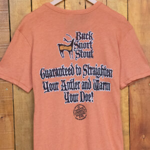 Buck Snort Stout "Straighten Your Antler" T-Shirt - Back