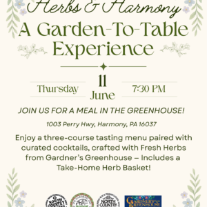 Herbs & Harmony: A Garden-To-Table Experience June 11th